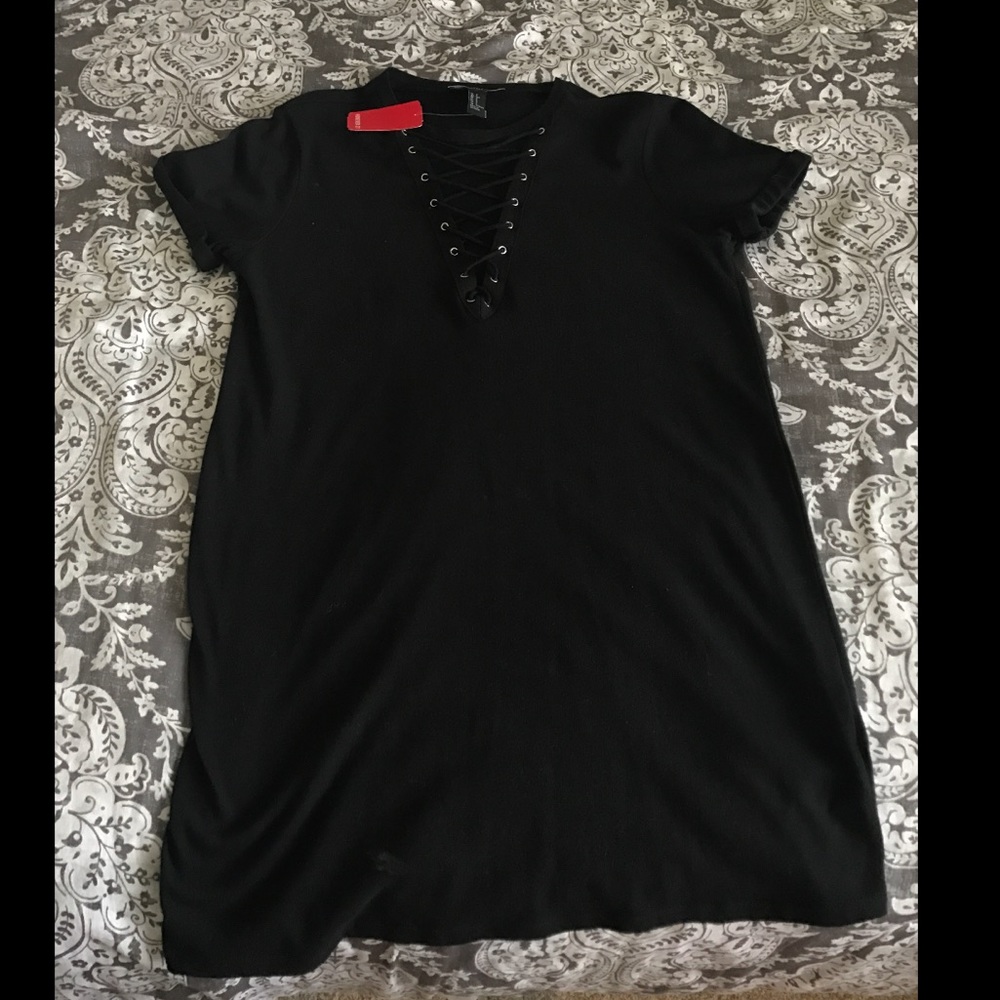 V neck t shirt dress